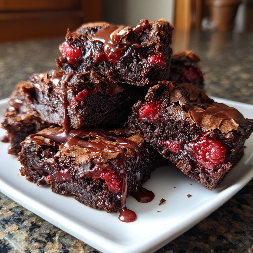 Chocolate Raspberry Brownies