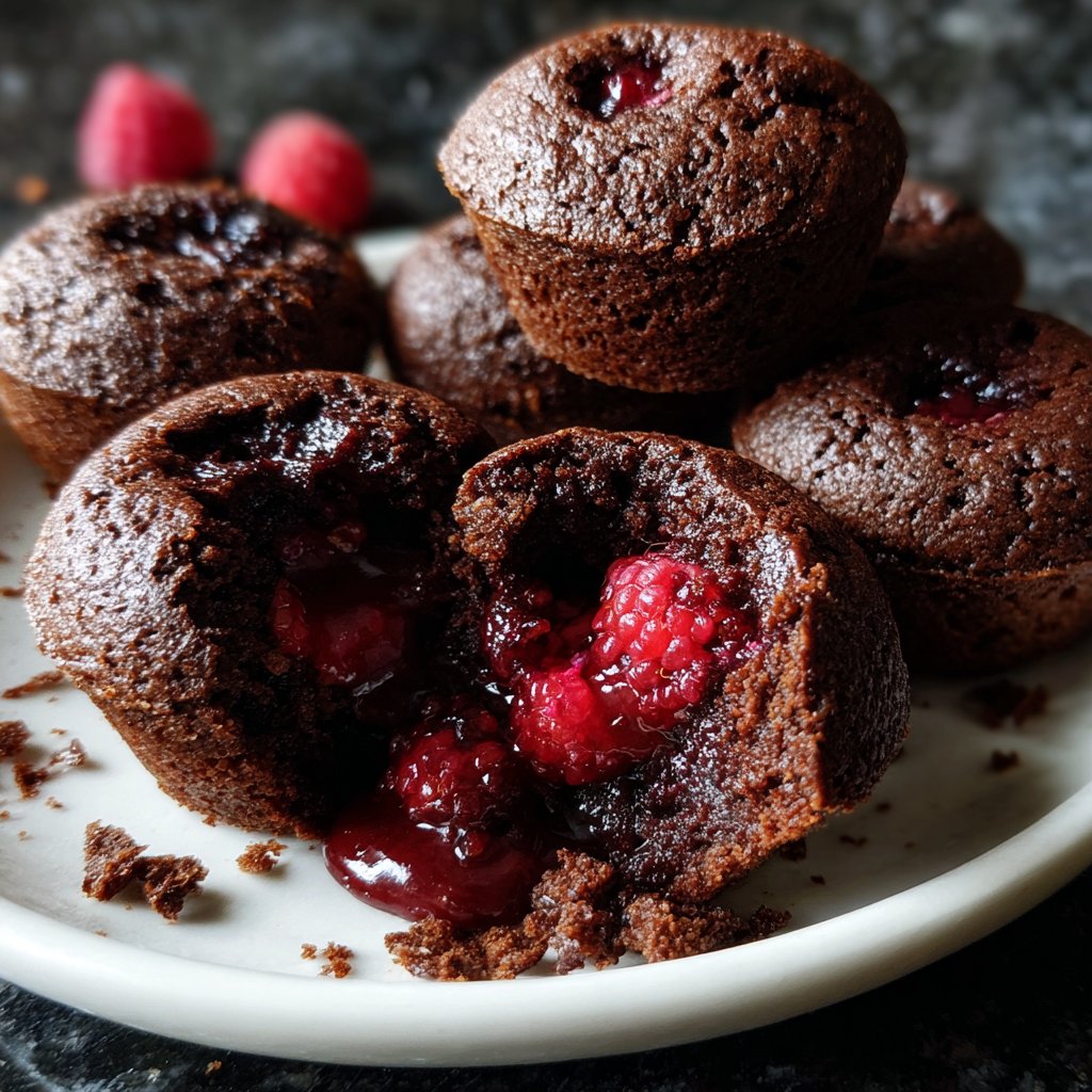 Chocolate Raspberry Lava Cakes
