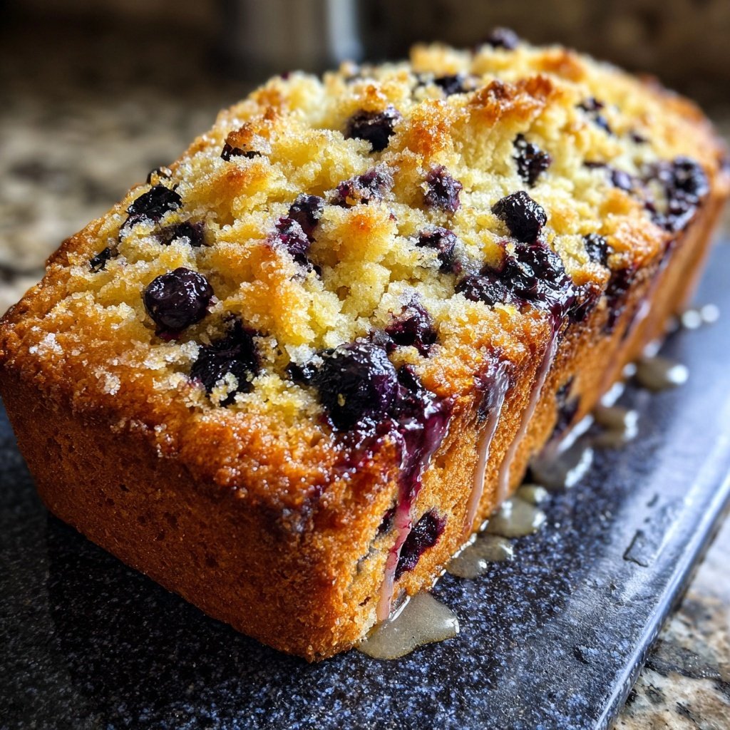 Baking & Desserts Lemon Blueberry Loaf Cake