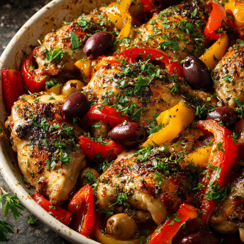 Healthy Mediterranean Chicken Bake