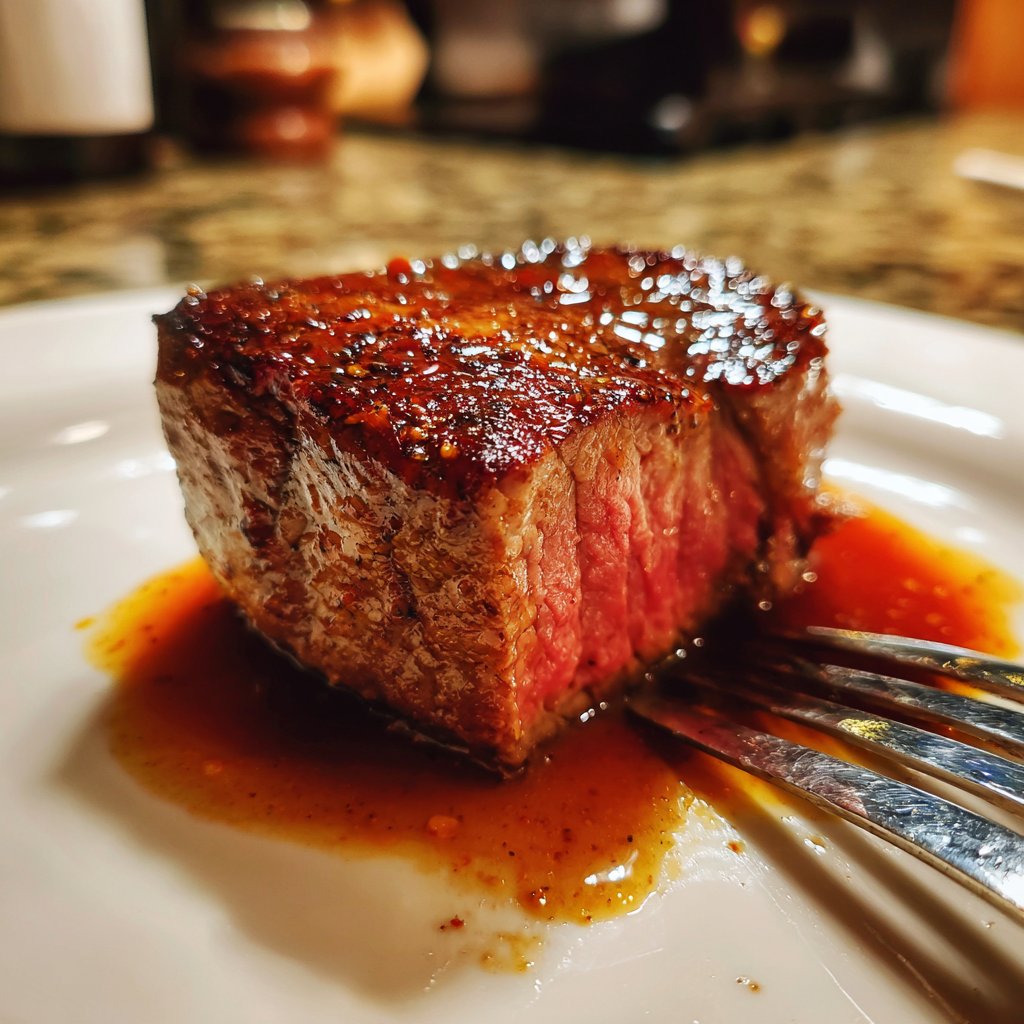 Romantic Filet Mignon with Red Wine Sauce
