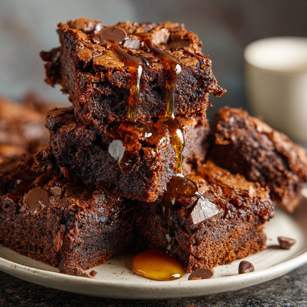 Cottage Cheese Brownies with Maple Syrup