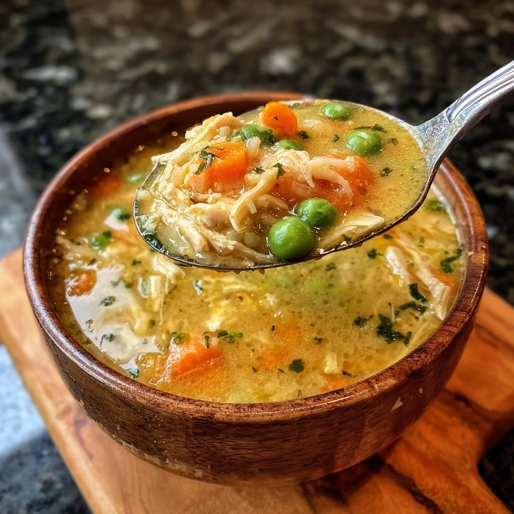 Chicken And Rice Weeknight Soup