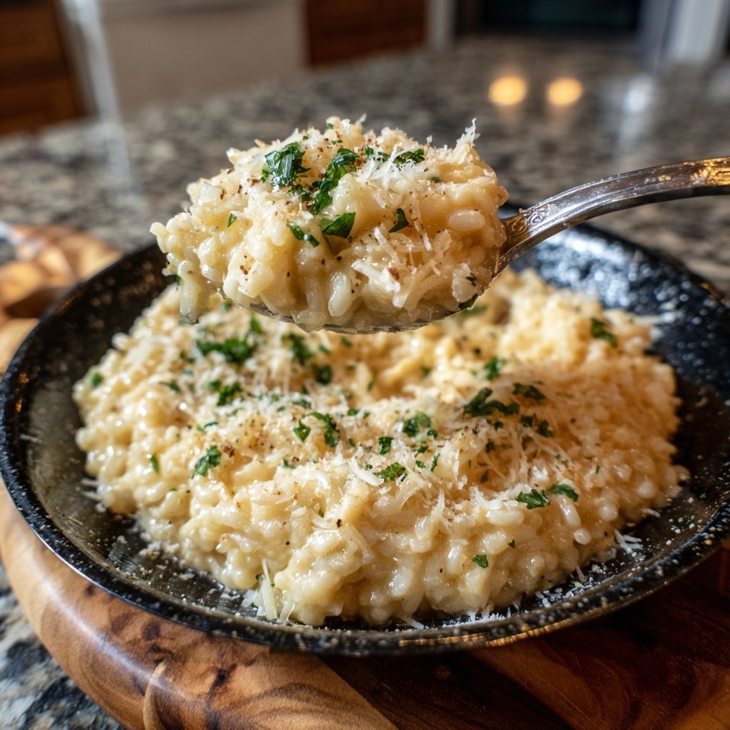 Creamy Parmesan Risotto for Date Night