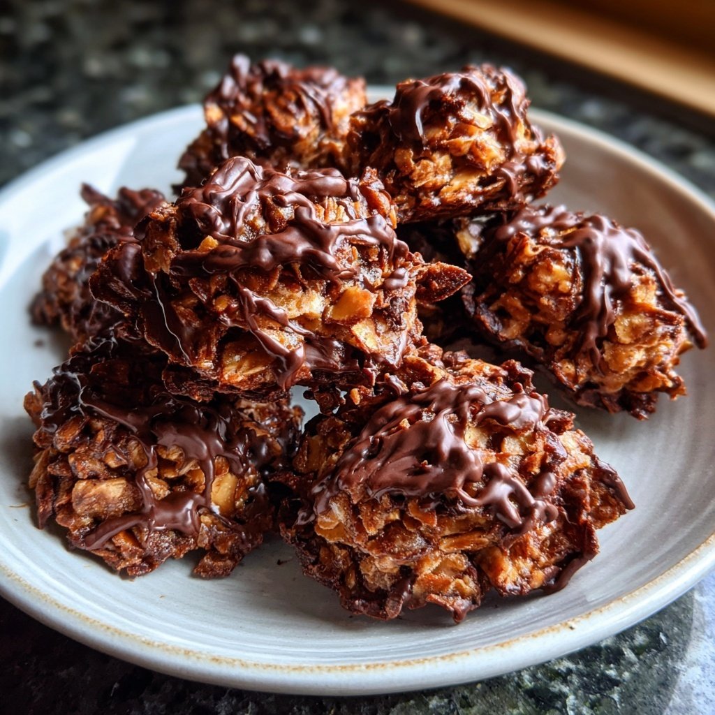 Chocolate Almond Butter Clusters
