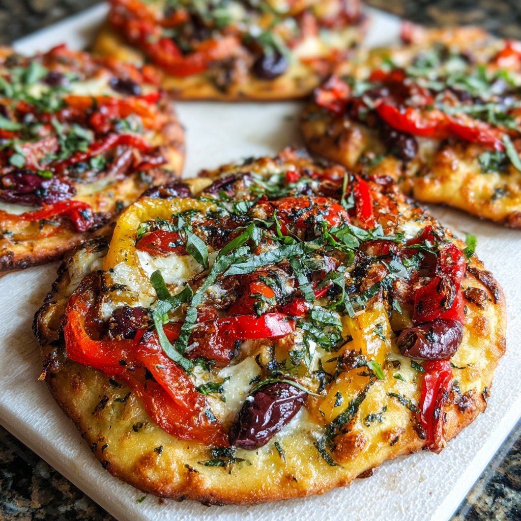 Super Bowl Veggie Flatbreads