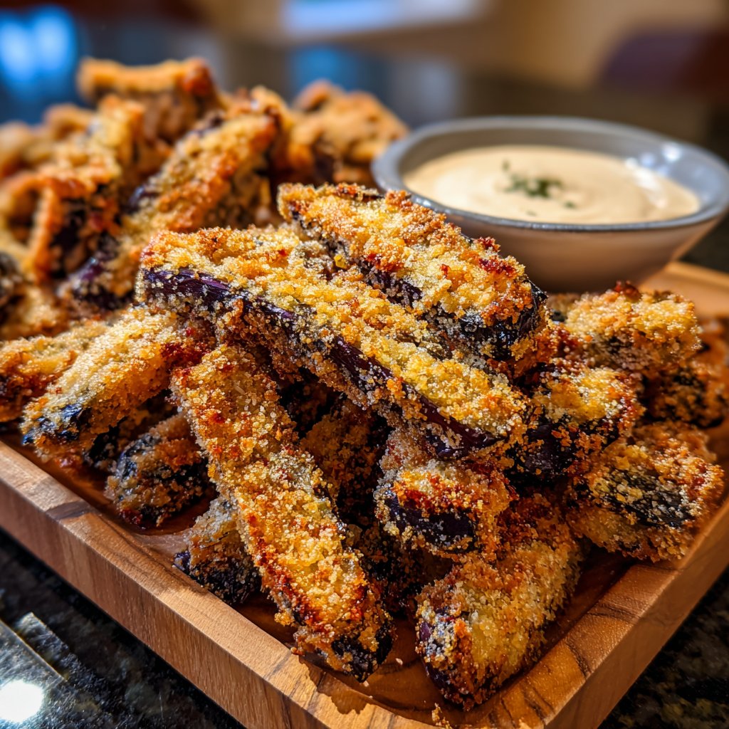Crispy Eggplant Veggie Fries