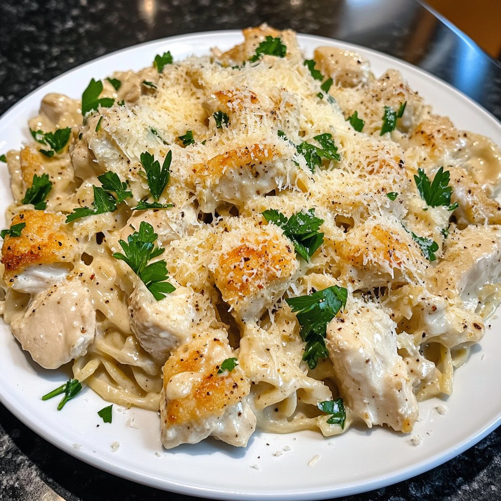 Cozy Crockpot Chicken Alfredo
