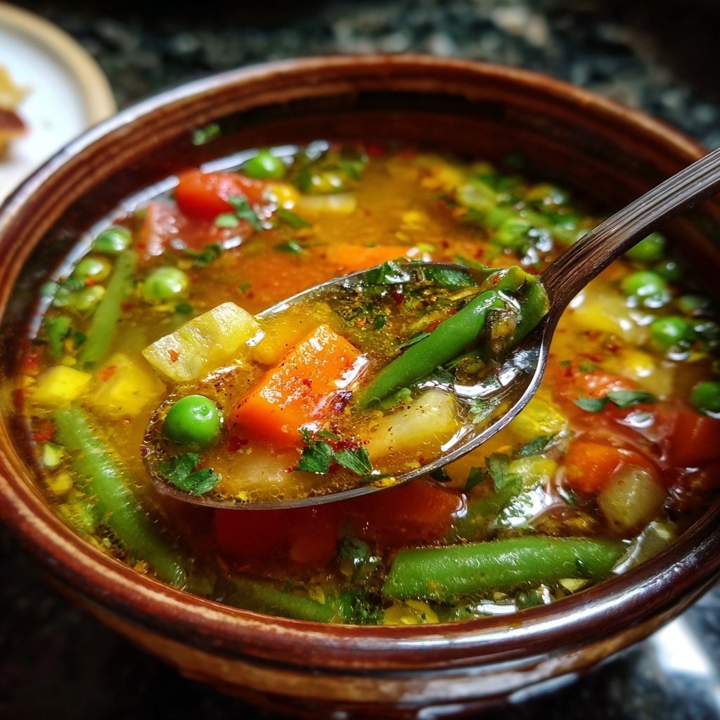 Spring Vegetable Soup With Lemon