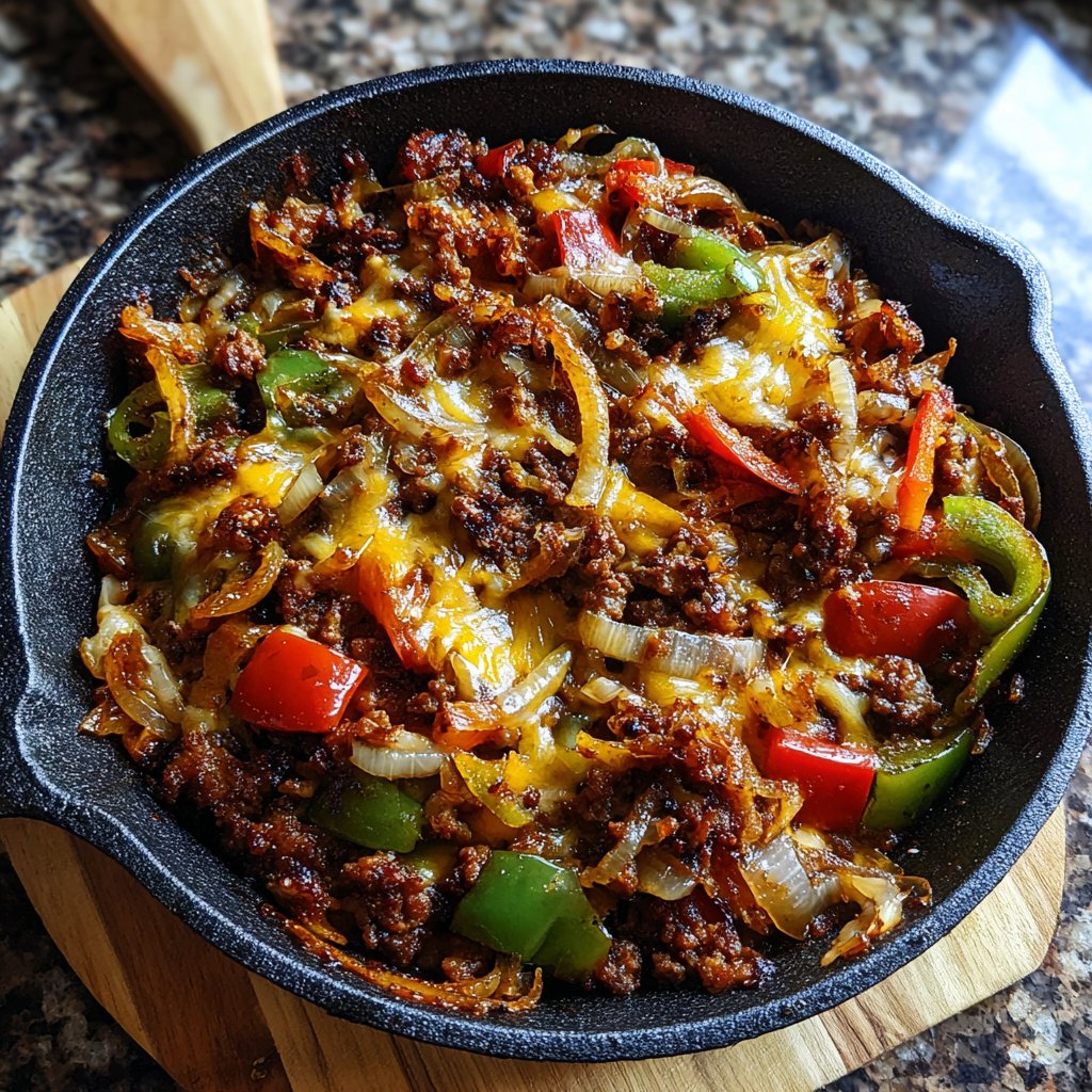 Ground Beef Skillet Rustic