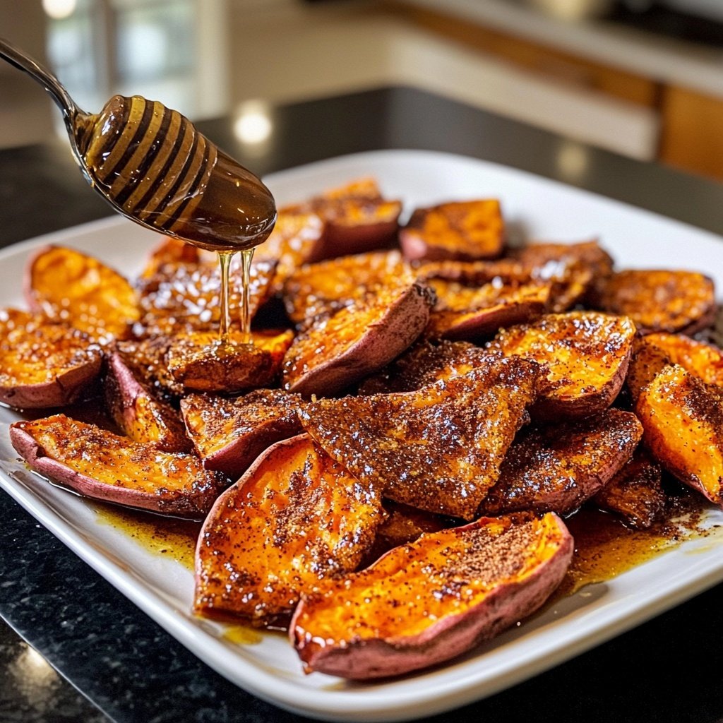 Roasted Sweet Potatoes with Cinnamon & Honey Recipe: A Simple and Healthy Side Dish!