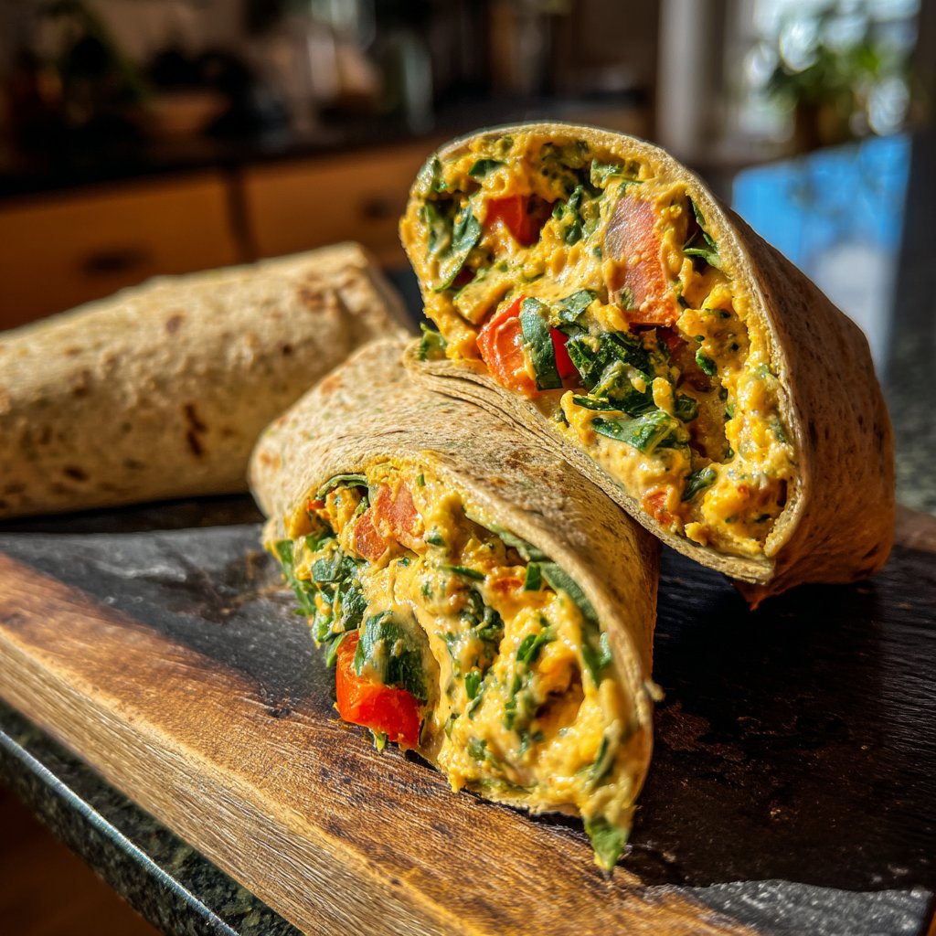 Healthy Lunch Chickpea Wraps