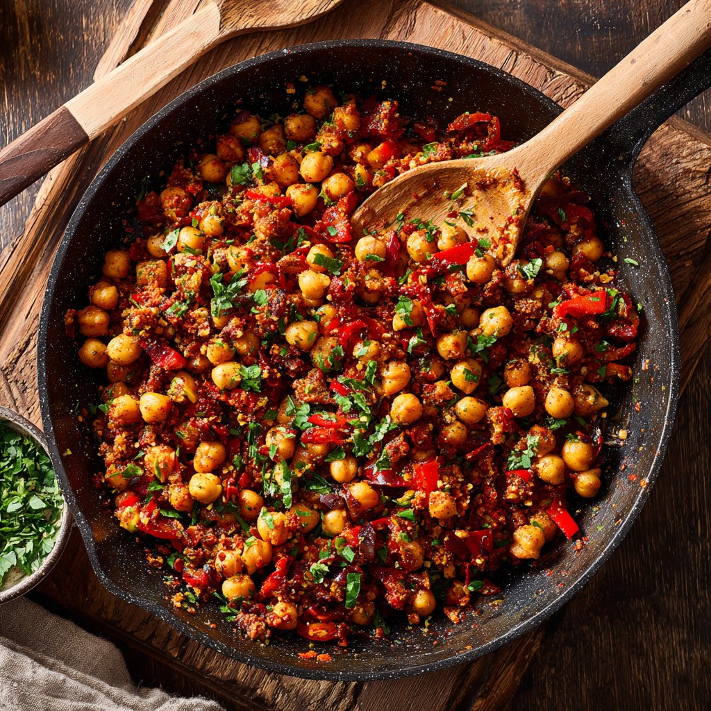 Smoky Paprika Chickpea Skillet